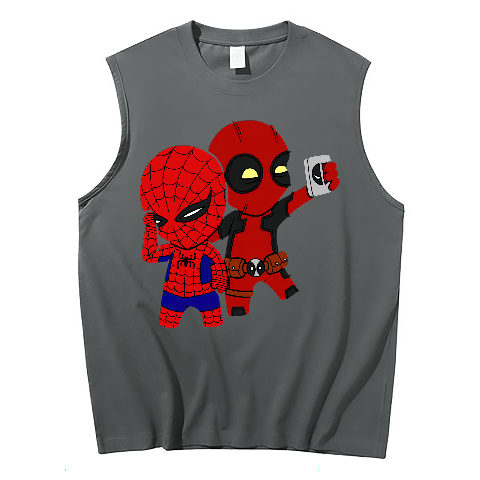 （画像用） Deadpool デッドプール コットン100％タンクトップ（フロントプリント）